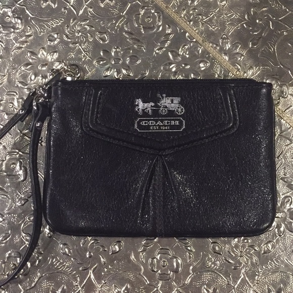 Coach Handbags - Black Coach Clutch/wristlet